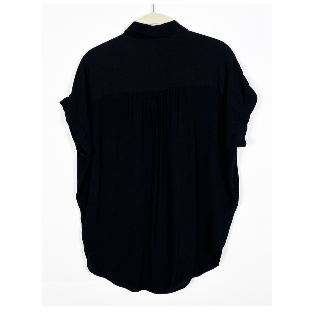 Madewell Central Drapey Shirt Black Size XS - Picture 7 of 11